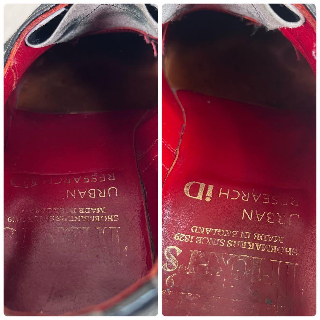 【美品】トリッカーズ　バートン 革靴　ウィングチップ　8.5　UR別注モデル