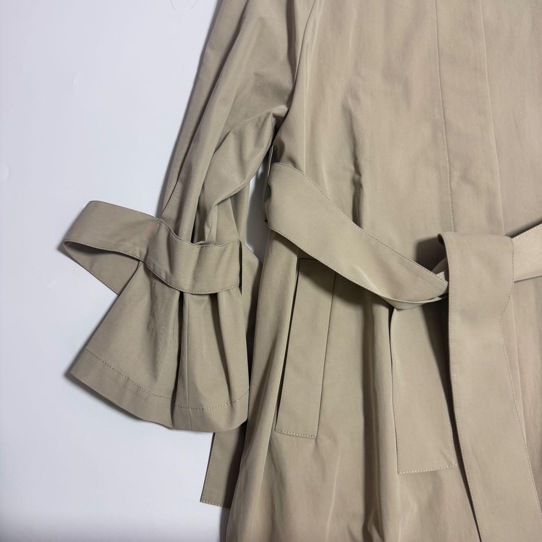 ADORE スプリングコート　ノーカラーコート　ベージュ 38 ロング
