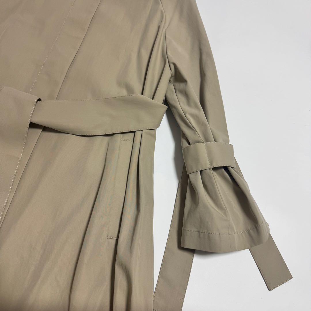 ADORE スプリングコート　ノーカラーコート　ベージュ 38 ロング