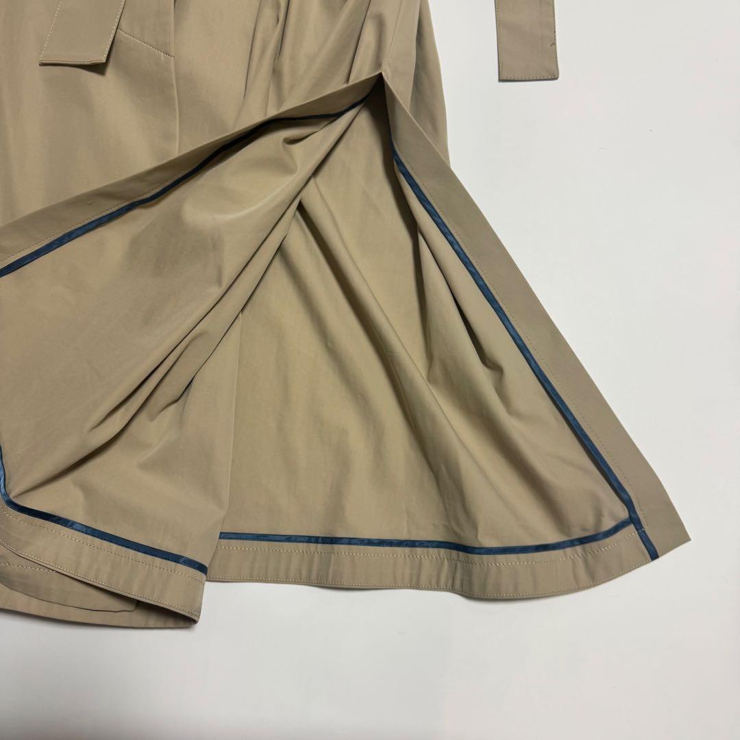 ADORE スプリングコート　ノーカラーコート　ベージュ 38 ロング