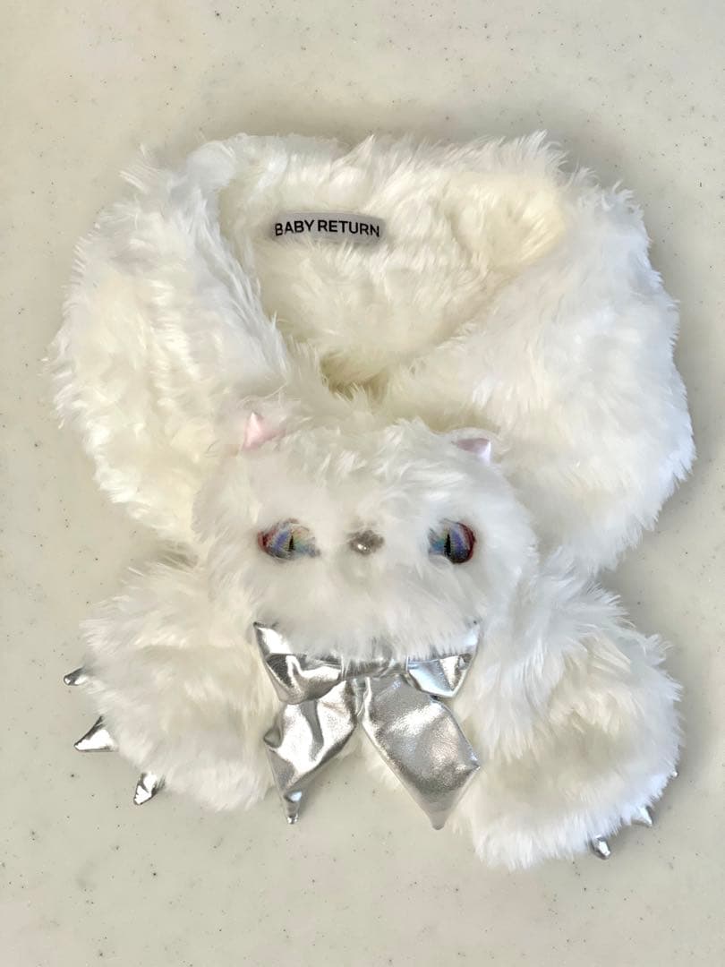 [超美品] Baby Return ふわふわ　ネコマフラー　ベイビーリターン