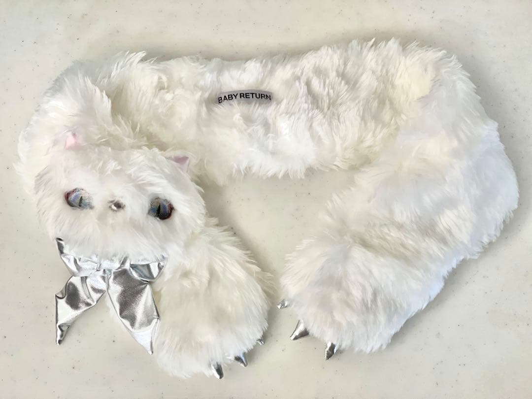 [超美品] Baby Return ふわふわ　ネコマフラー　ベイビーリターン