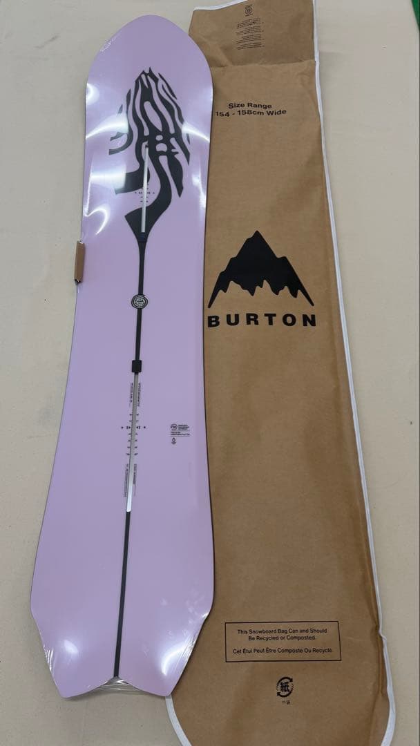 BURTON Fish 3D ディレクショナルFlat Top 156