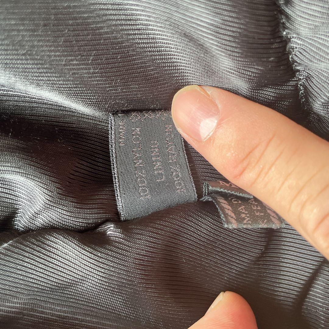 貴重 PRADA プラダ ダウンベスト 黒 M リモンタナイロン イタリア製