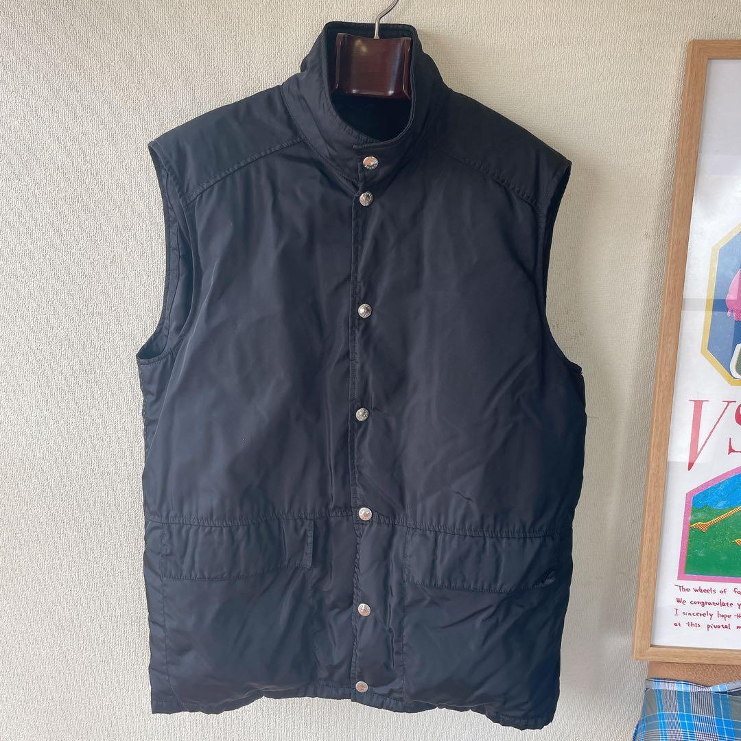 貴重 PRADA プラダ ダウンベスト 黒 M リモンタナイロン イタリア製