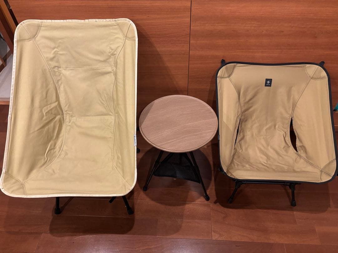 DOD スゴイッス　VENTLAX 2WAY 焚き火チェアワイドTC テーブル