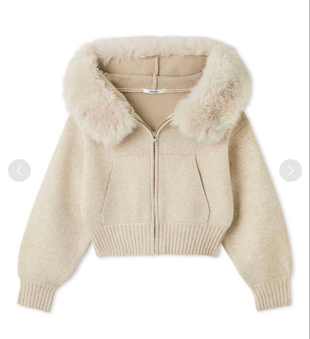 【USAGI ONLINE限定】SNIDEL ファーフードパーカー