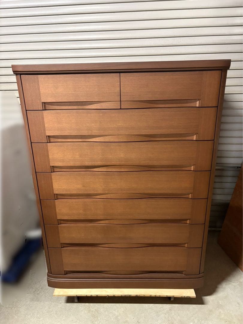 ☆GF237【中古品】 府中家具 7段ハイ チェスト　幅108.4cm　整理収納