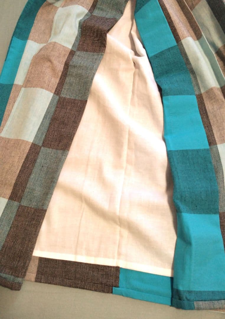 木綿着物　伊勢木綿　単衣　広衿