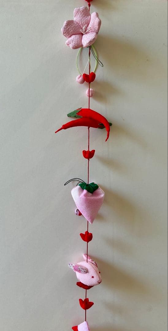 桃の節句　雛吊るし飾り 雛輪下げ　7本