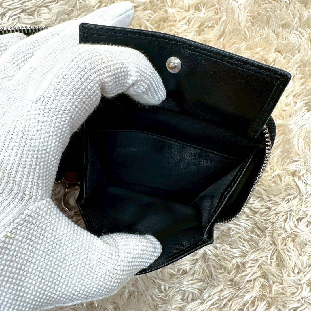 【美品 付属品完備】DIOR 二つ折り財布 トロッター　オブリーク ジャカード