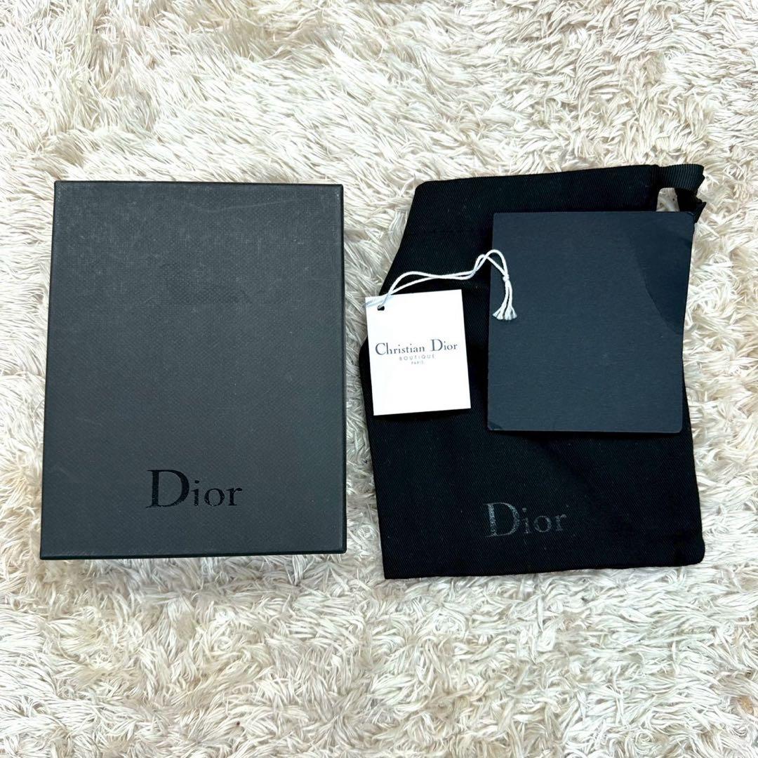 【美品 付属品完備】DIOR 二つ折り財布 トロッター　オブリーク ジャカード