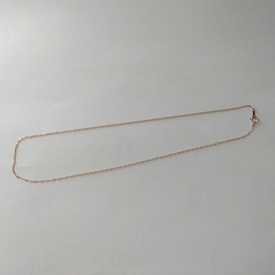 K18 ピンクゴールド　18金　40センチ　ネックレス　新品