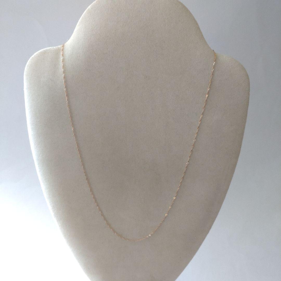 K18 ピンクゴールド　18金　40センチ　ネックレス　新品