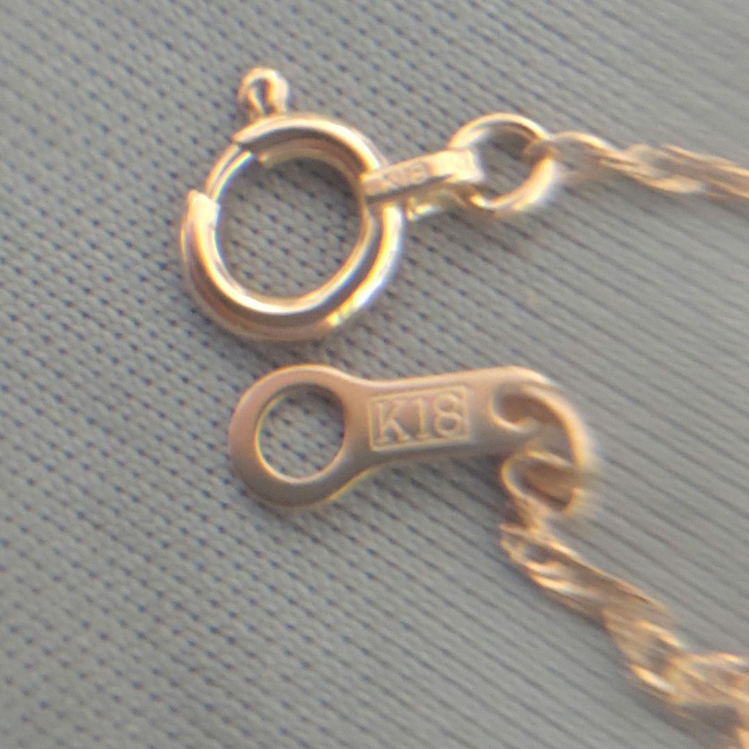 K18 ピンクゴールド　18金　40センチ　ネックレス　新品