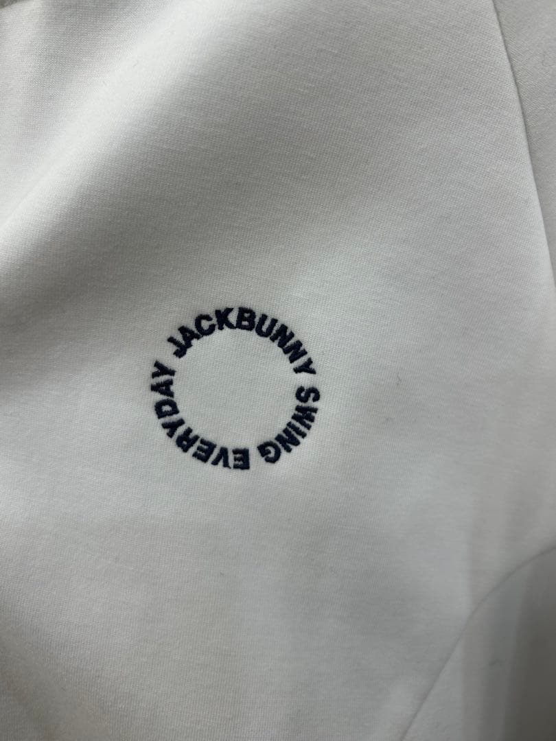 JACK BUNNY ホワイト ジップアップパーカー　スエット