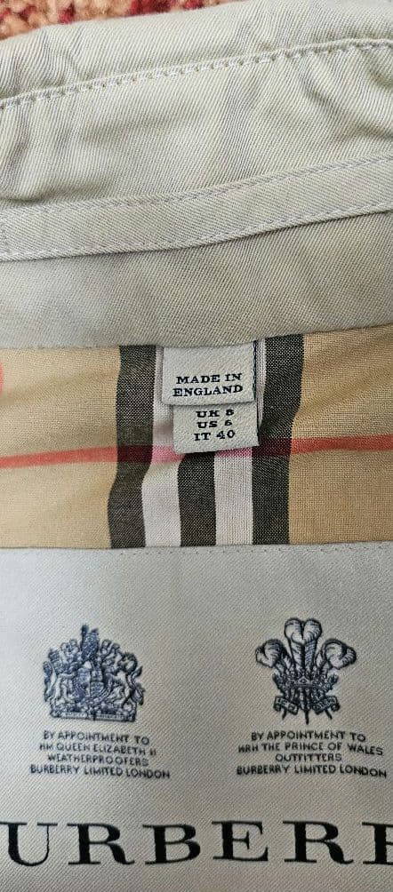 美品★【バーバリー☆トレンチコート☆チェルシー】★サイズUK 8