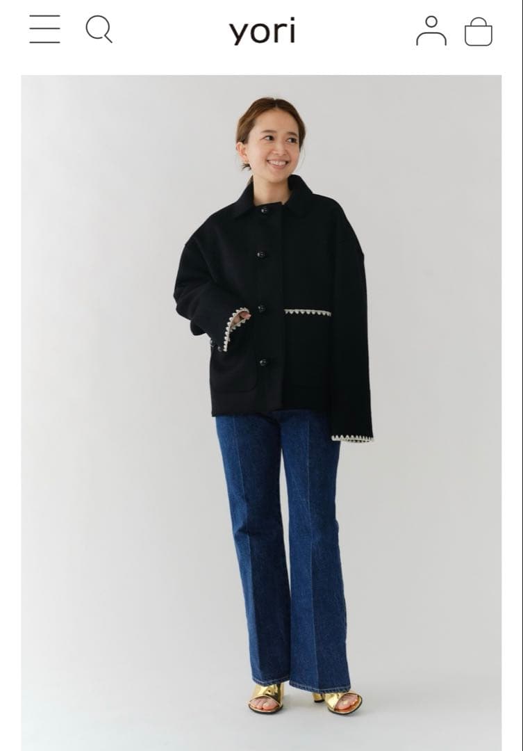 yori ハマグリウールショートコート【2025AW】