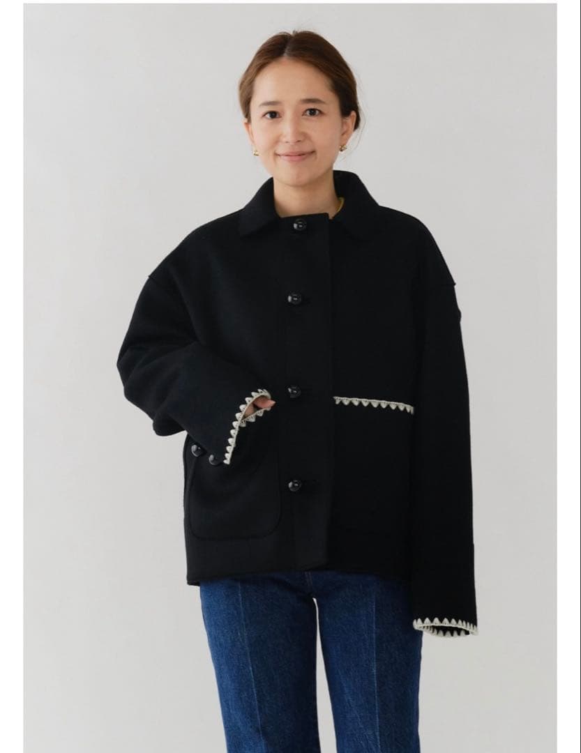 yori ハマグリウールショートコート【2025AW】