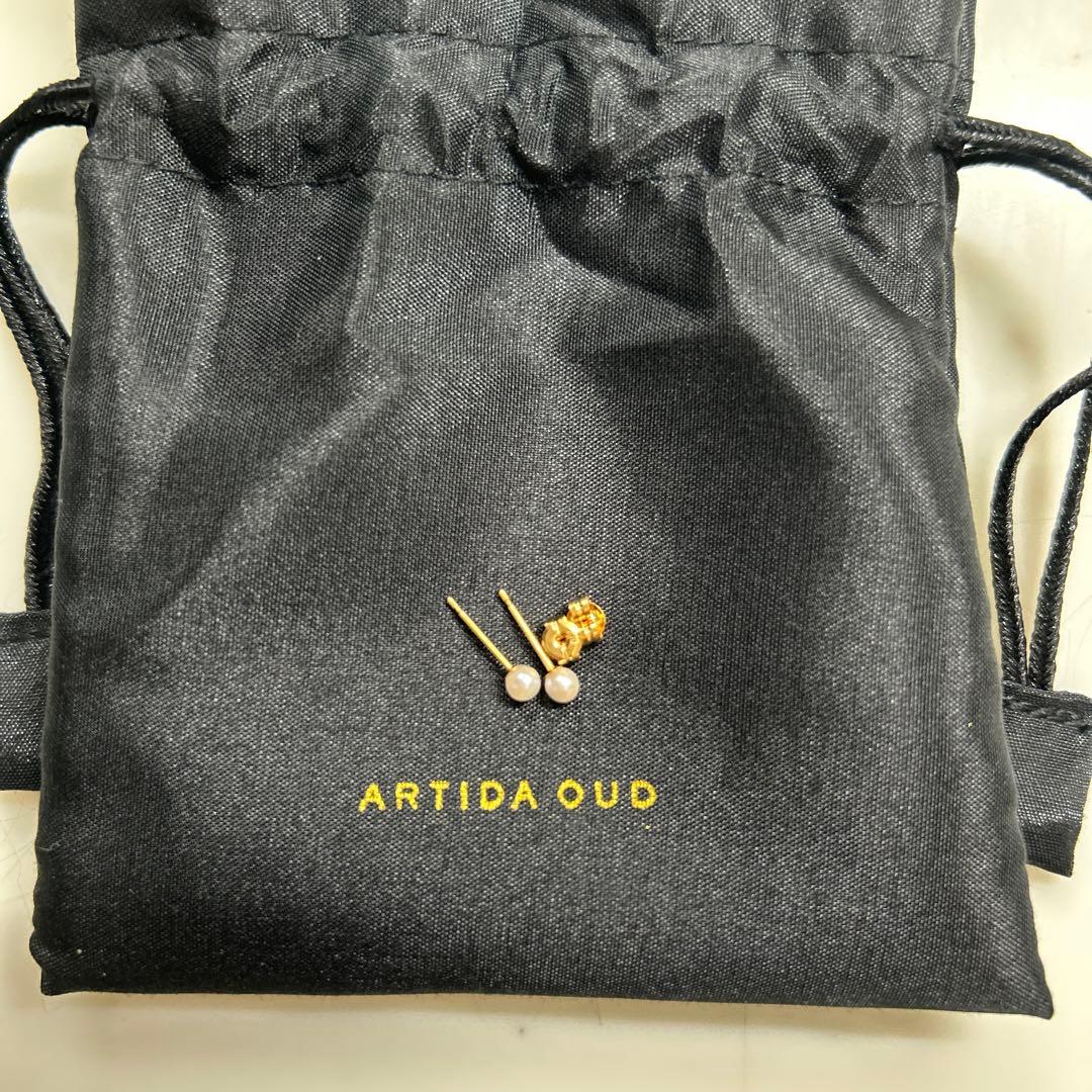 ARTIDA OUD K10アコヤベビーパールシングルピアス2個セット付属品あり