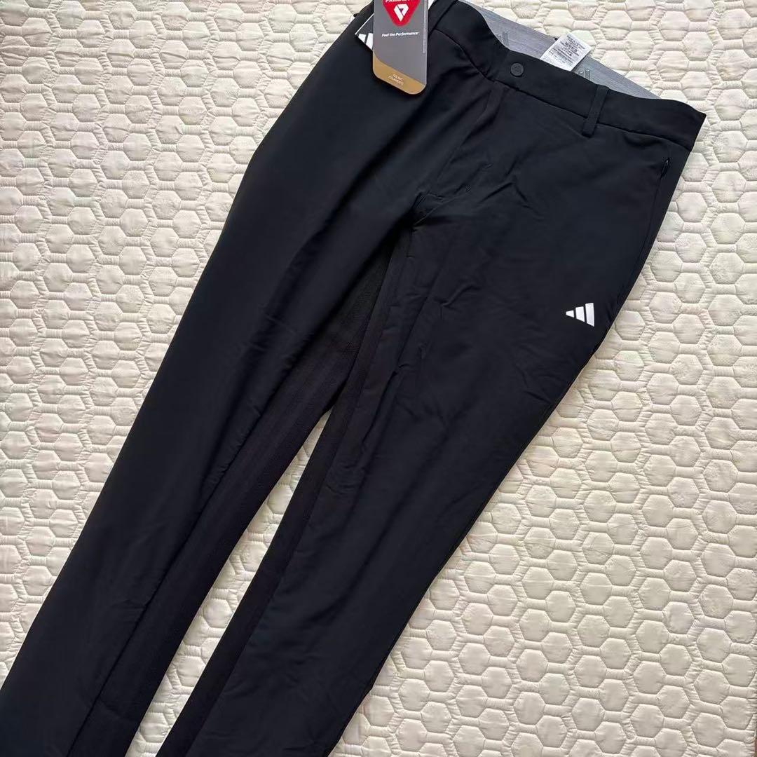 92新品27500円アディダスゴルフ/メンズ/秋冬/中綿ストレッチパンツ/黒