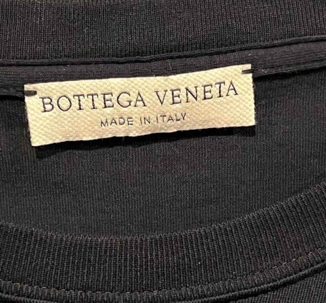 【BOTTEGA VENETA】黒 長袖カットソー 肘パッド付き