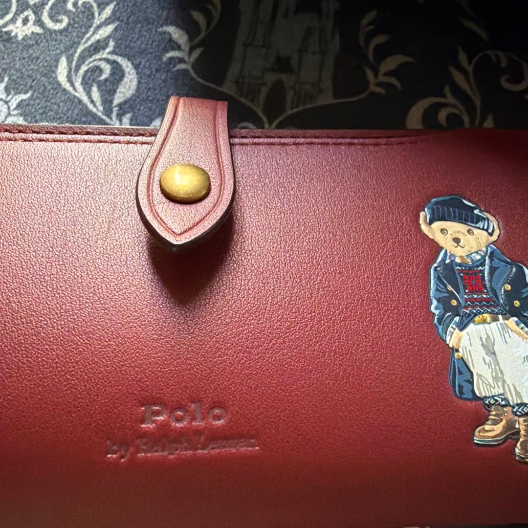 【早い者勝ちです！！】ポロベア⭐︎バーガンディ長財布⭐︎