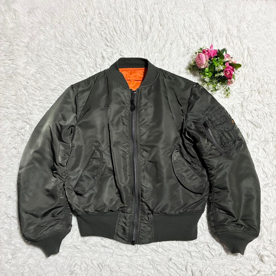 USA製【アルファインダストリーズ】MA-1フライトジャケット Mサイズ