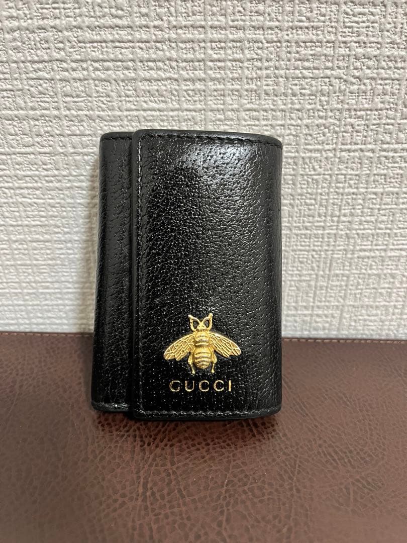 GUCCI 6連 レザー キーケース アニマリエ