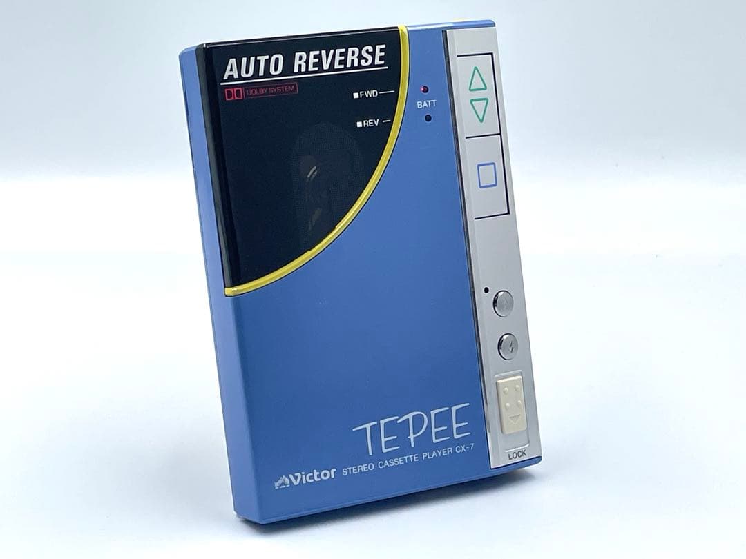 ジャンク　外観美品　victor CX-7 TEPEE カセットプレーヤー