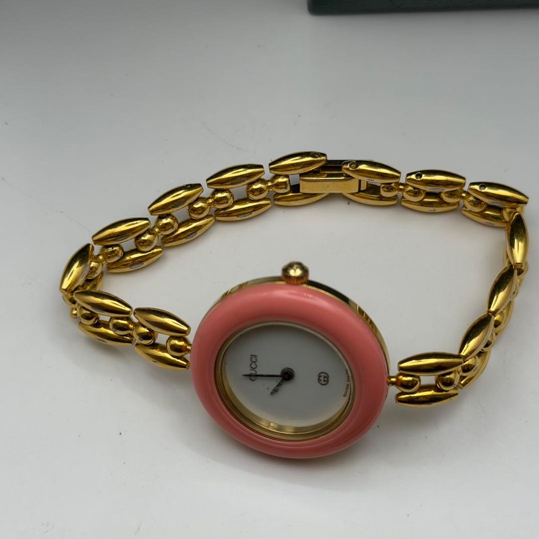 高騰中　動作未確認　グッチ　チェンジベゼル　11.12 箱説保　ベゼル11個付