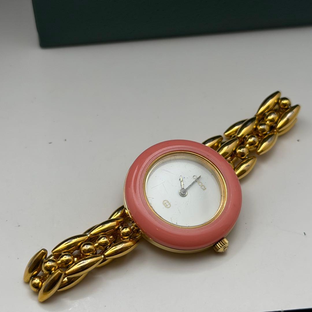 高騰中　動作未確認　グッチ　チェンジベゼル　11.12 箱説保　ベゼル11個付