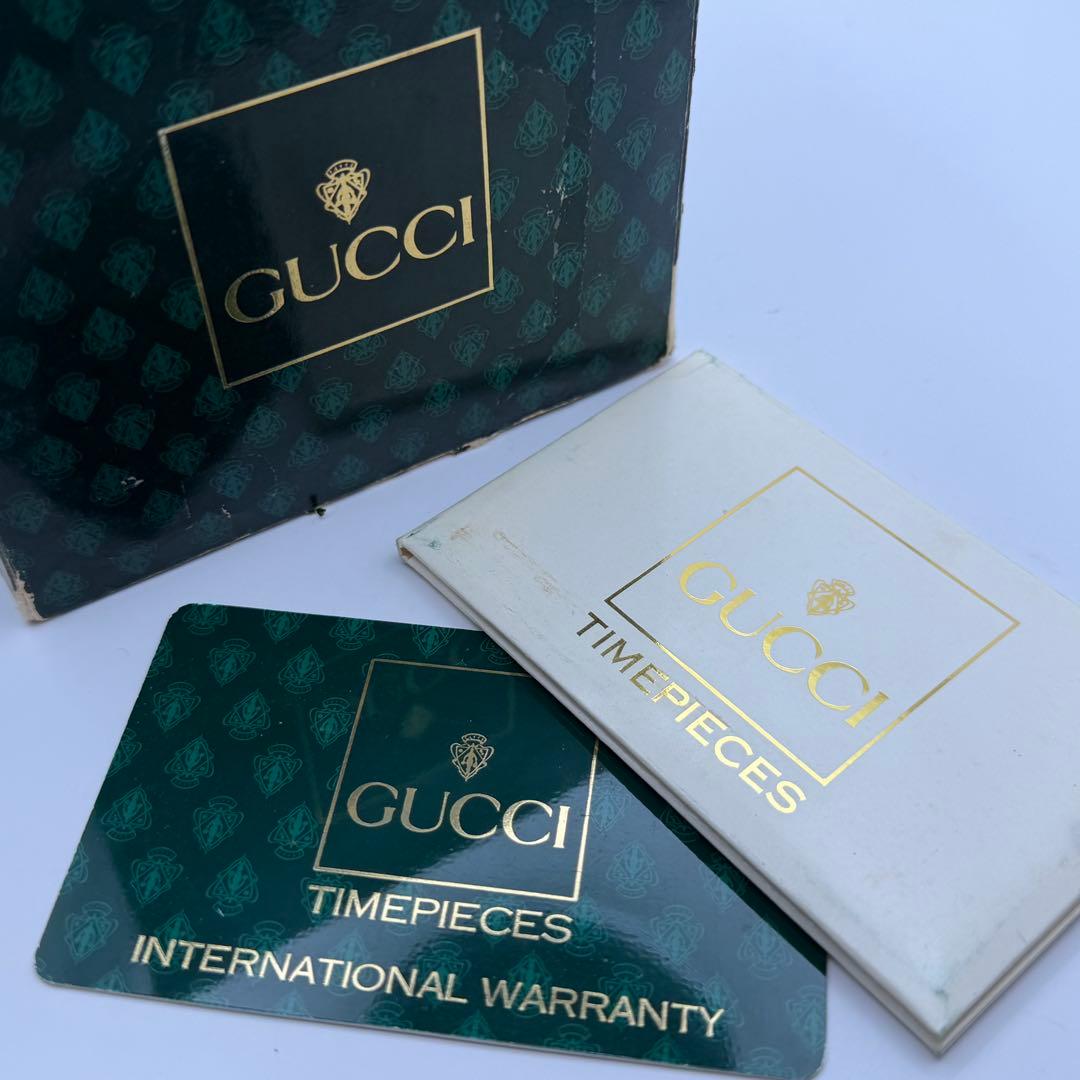 高騰中　動作未確認　グッチ　チェンジベゼル　11.12 箱説保　ベゼル11個付