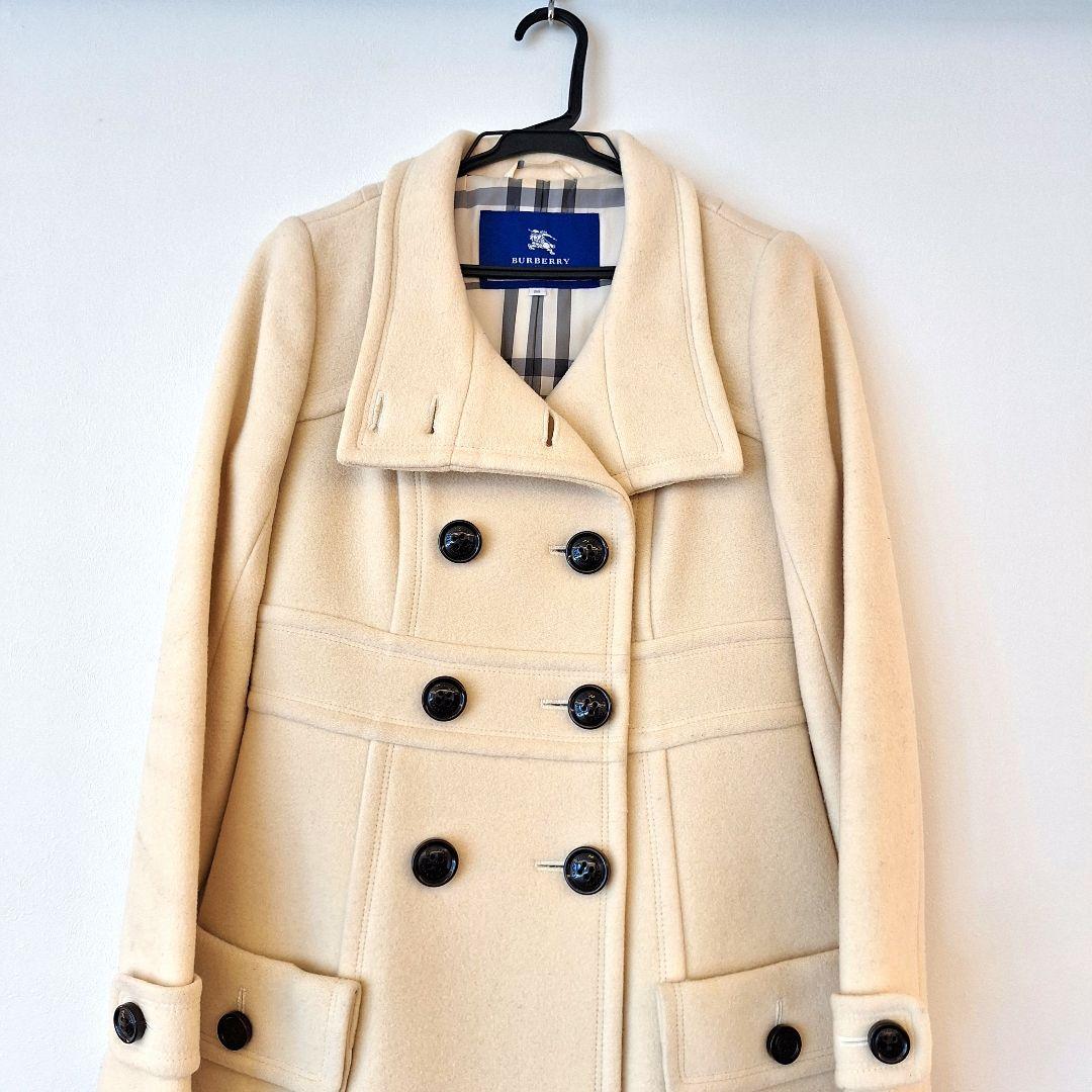 BURBERRY BLUE LABEL 白 ロングコート