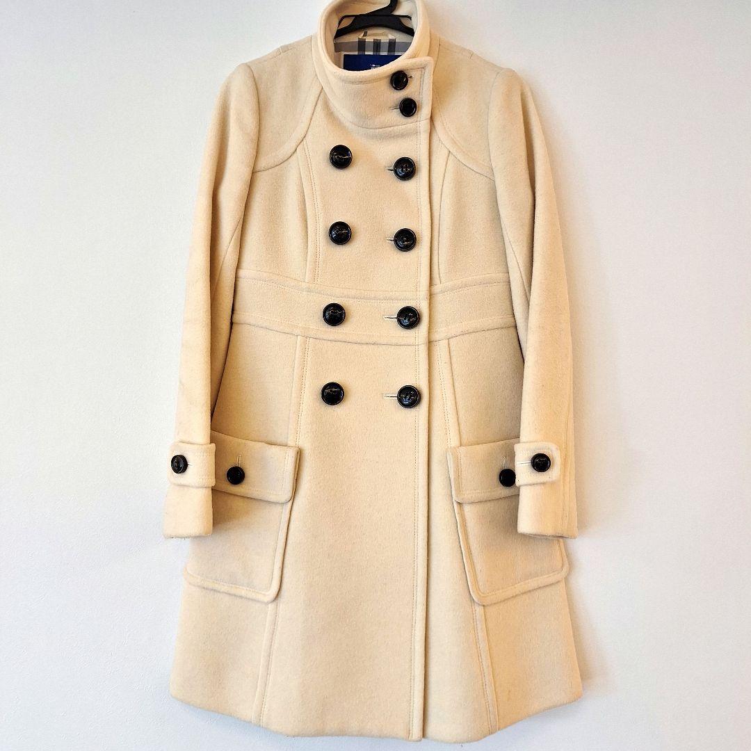 BURBERRY BLUE LABEL 白 ロングコート