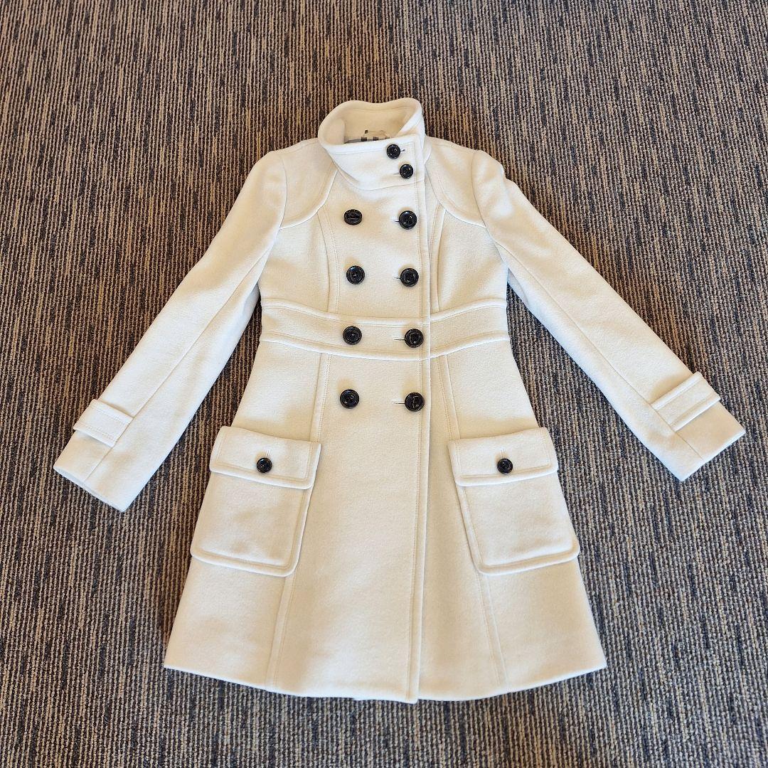 BURBERRY BLUE LABEL 白 ロングコート