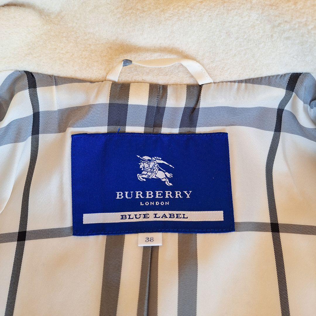 BURBERRY BLUE LABEL 白 ロングコート