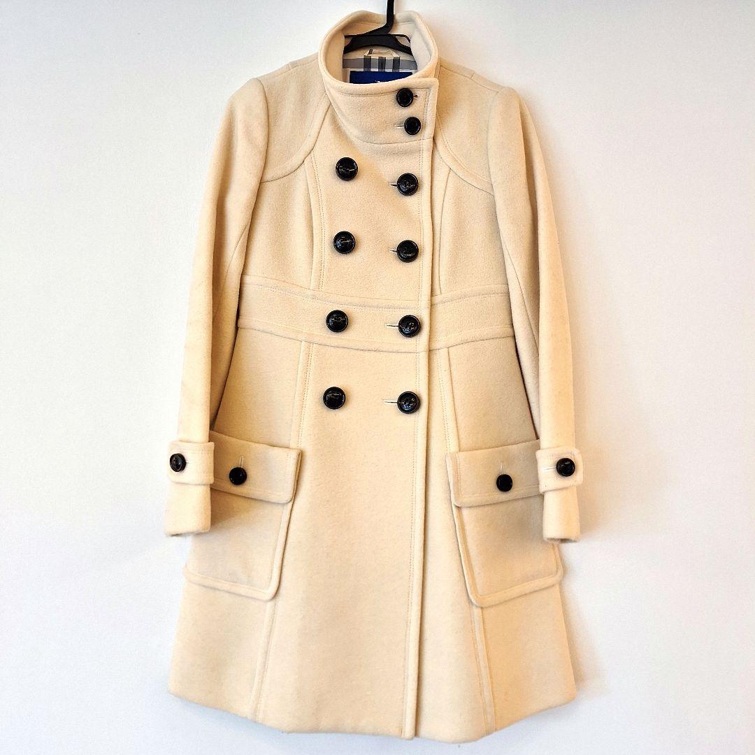 BURBERRY BLUE LABEL 白 ロングコート