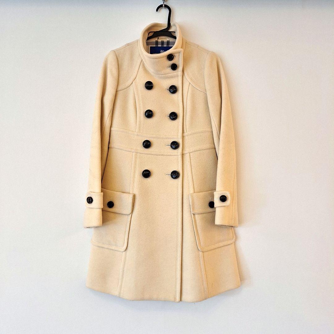 BURBERRY BLUE LABEL 白 ロングコート
