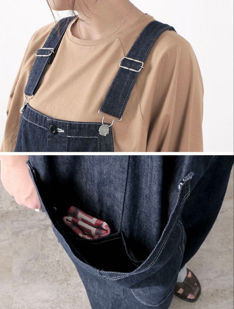 HARVESTY/ハーベスティ デニムオーバーオール サイズ2