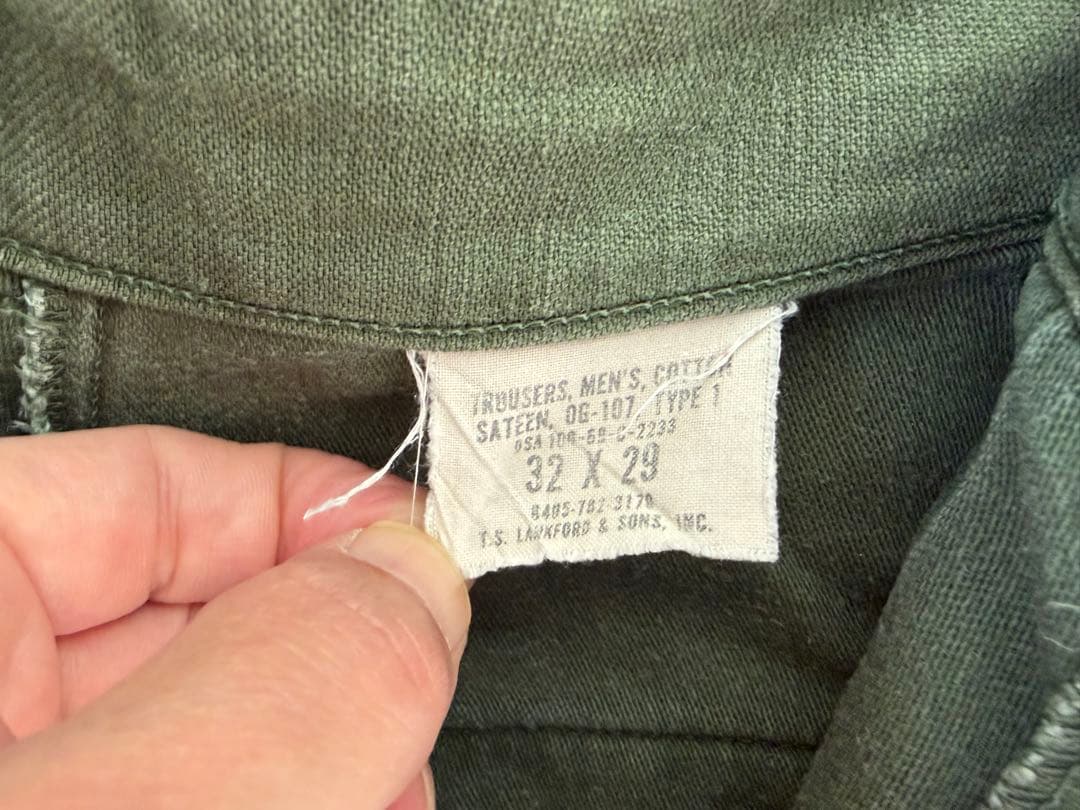 r*p様 希少✨1969年製ヴィンテージ米軍ベイカーパンツ　ジッパーフライ
