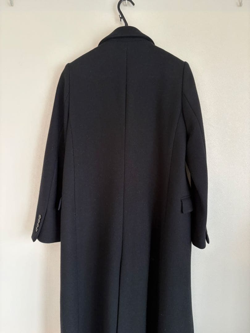 【中古美品】ユナイテッドアローズ 濃紺 ダブルブレスト チェスターコート