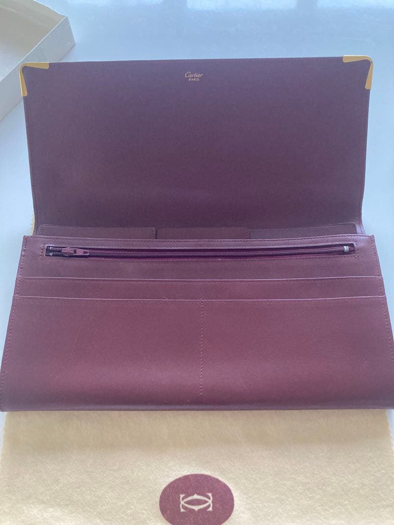 カルティエ マストライン クラッチバッグ セカンドバッグ 薄型 ヴィンテージ