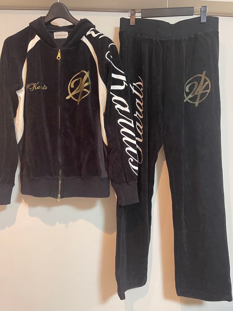 24Karats ベロアセットアップ Mサイズ