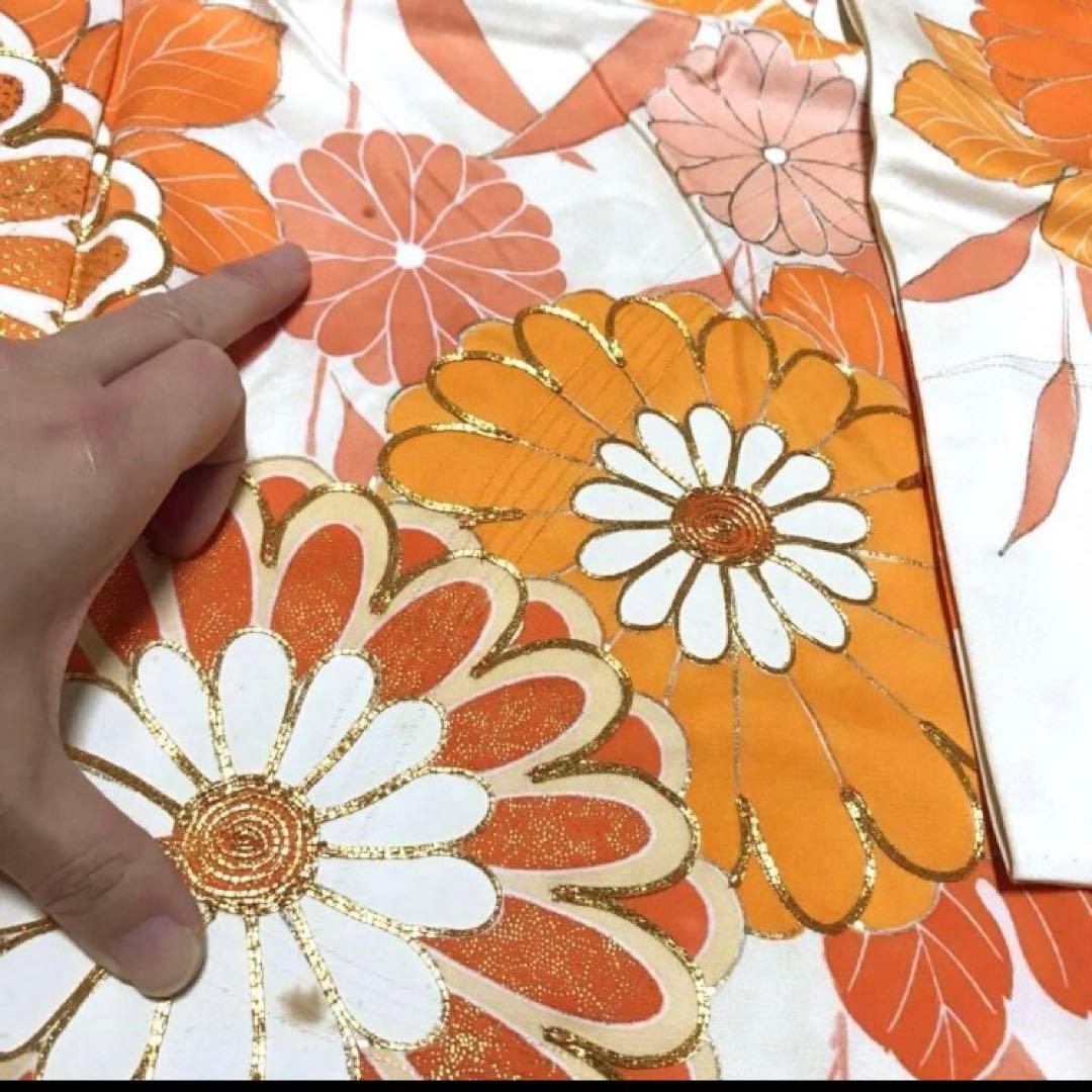 m*i様 振袖・長襦袢セット 長袖　成人式に　女物　仕立て上がり　正絹　花柄