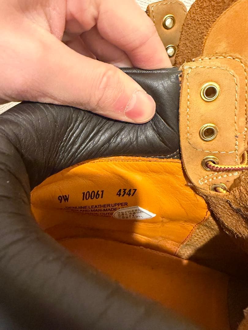 timberland 10061プレミアムブーツ 6インチイエローブーツ 9W