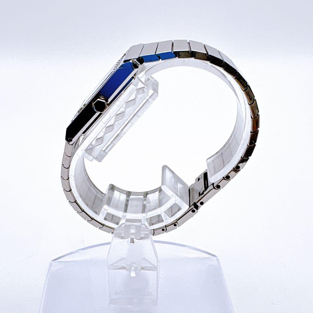 稼働品 YSL イヴサンローラン スクエアフェイス シルバー クオーツ 腕時計