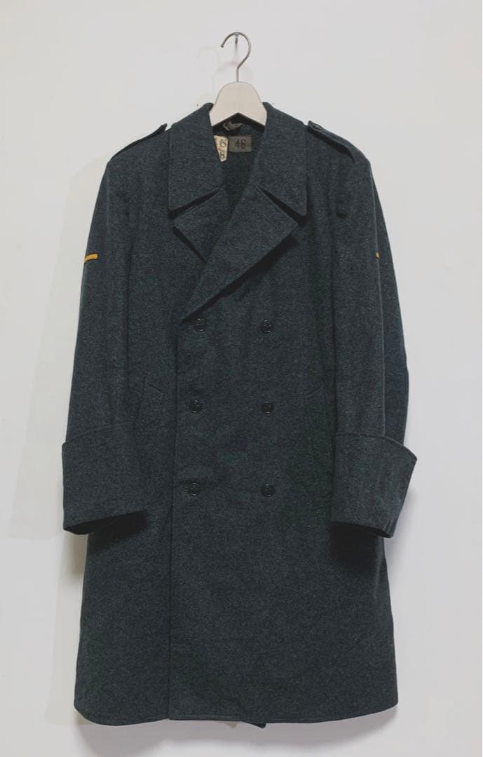 【超希少】　スイス軍　チェスターコート　【古着】