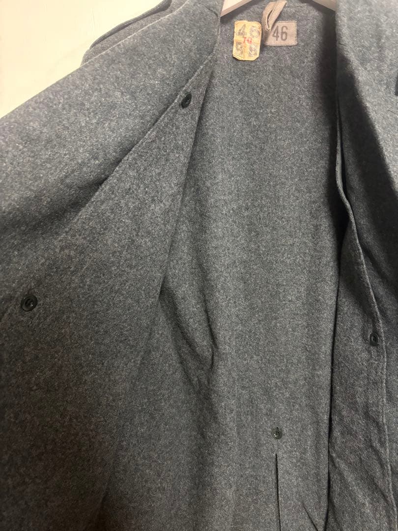 【超希少】　スイス軍　チェスターコート　【古着】