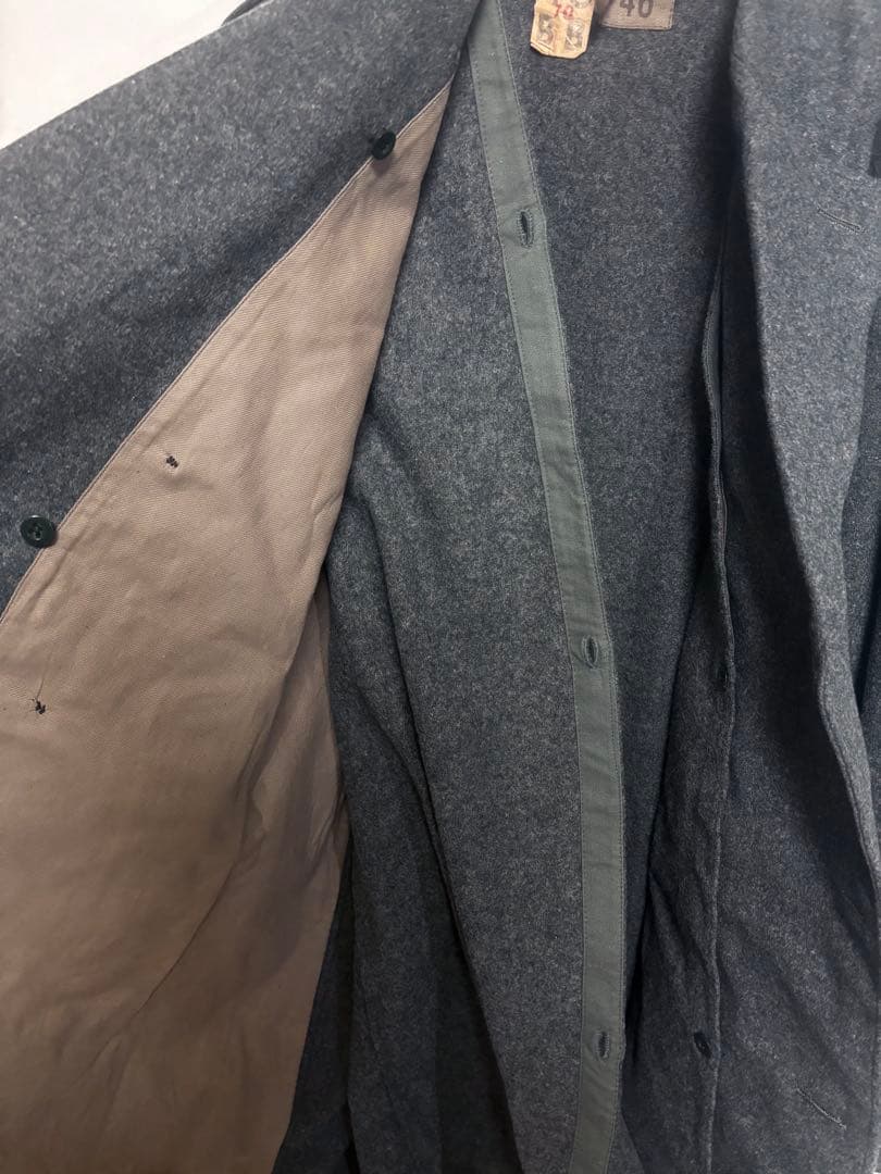 【超希少】　スイス軍　チェスターコート　【古着】